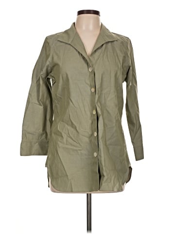 Foxcroft 3/4 Sleeve Button-Down Shirt (view 1)