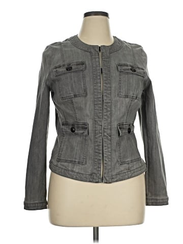 White House Black Market Denim Jacket (view 1)