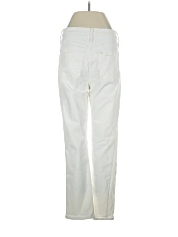 Madewell The High-Rise Slim Boyjean in Tile White (view 2)