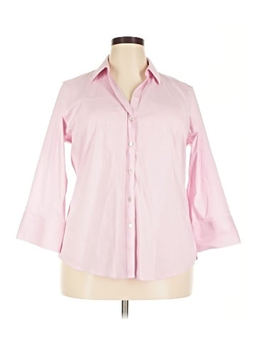 Foxcroft 3/4 Sleeve Button-Down Shirt (view 1)