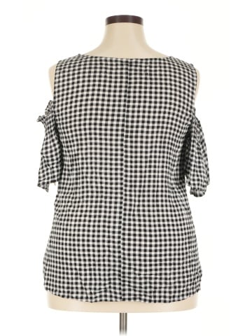 a.n.a. A New Approach 3/4 Sleeve Blouse (view 2)