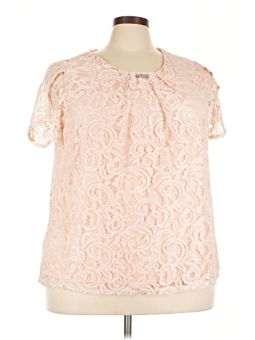 NY Collection Short Sleeve Blouse (view 1)