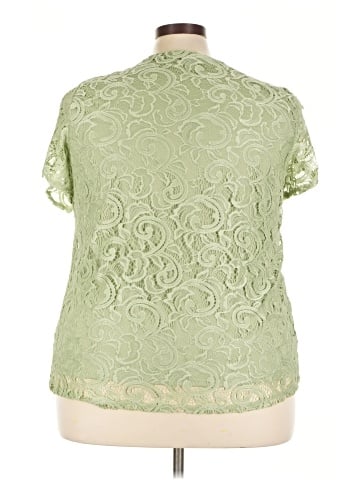 NY Collection Short Sleeve Blouse (view 2)