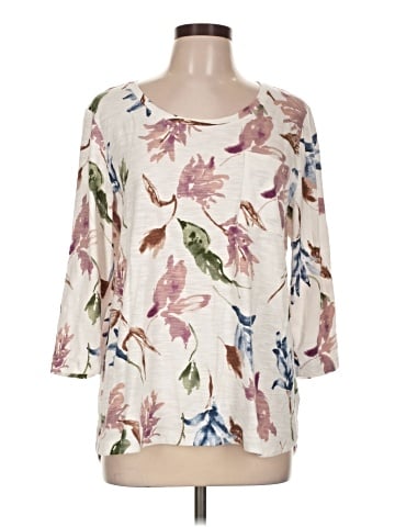 Chico's 3/4 Sleeve T-Shirt (view 1)