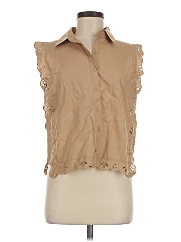 Ann Taylor LOFT Sleeveless Button-Down Shirt (view 1)