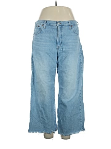 Madewell The Perfect Vintage Wide-Leg Crop Jean in Altoona Wash: Raw-Hem Edition (view 1)