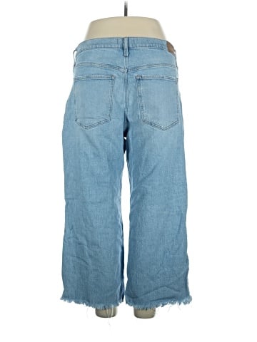 Madewell The Perfect Vintage Wide-Leg Crop Jean in Altoona Wash: Raw-Hem Edition (view 2)