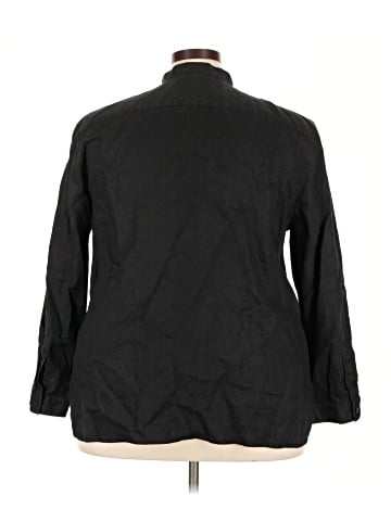 Lauren by Ralph Lauren 3/4 Sleeve Button-Down Shirt (view 2)