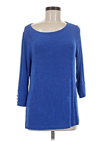 Travelers by Chico's 3/4 Sleeve T-Shirt (view 1)
