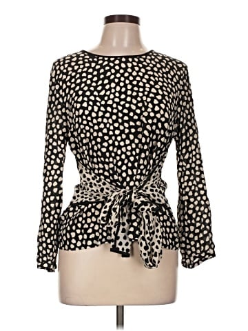 J.Crew Long Sleeve Silk Top