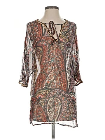 Joie a La Plage 3/4 Sleeve Silk Top (view 1)