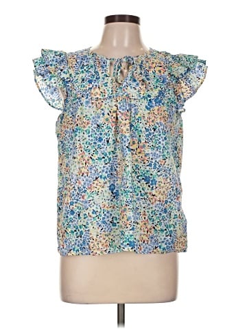 J.Crew Factory Store Short Sleeve Blouse (view 1)