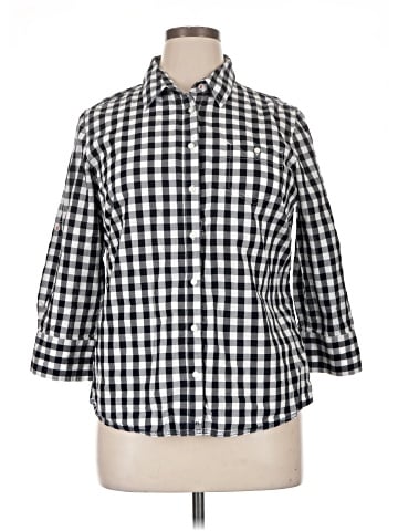 Tommy Hilfiger 3/4 Sleeve Button-Down Shirt (view 1)