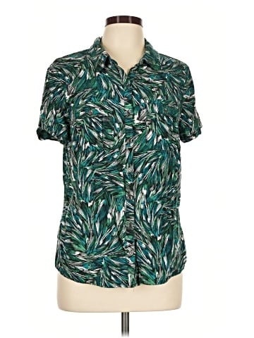 Christopher & Banks Short Sleeve Blouse (view 1)