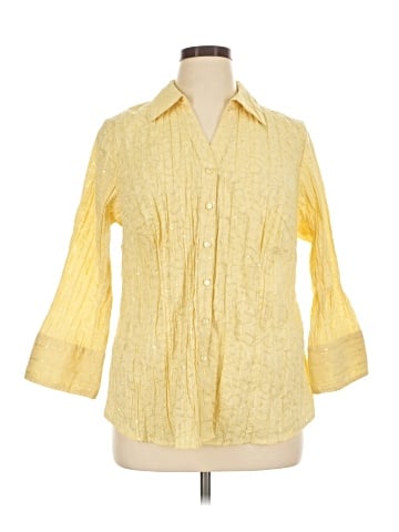 JM Collection 3/4 Sleeve Blouse (view 1)