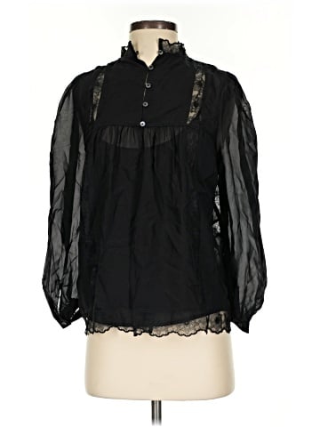 Madewell Lace-Inset Top in Silk (view 1)