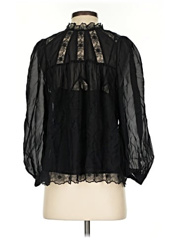 Madewell Lace-Inset Top in Silk (view 2)