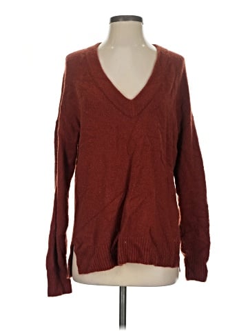Madewell Bartlett V-Neck Pullover Sweater in Coziest Yarn (view 1)