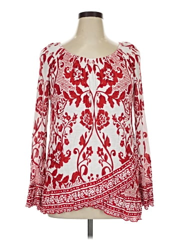INC International Concepts Long Sleeve Blouse (view 1)