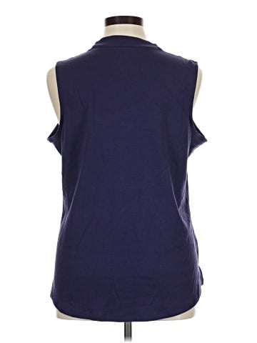 Isaac Mizrahi LIVE! Sleeveless T-Shirt (view 2)