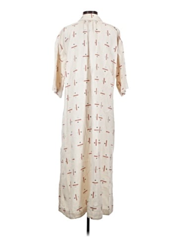 Madewell Madewell x Caroline Z Hurley Cover-Up Maxi Shirtdress in Abstract Alpha (view 2)