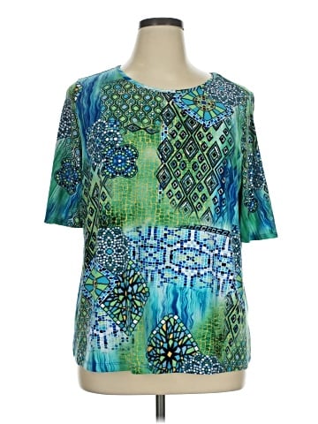 Susan Graver Short Sleeve Blouse (view 1)