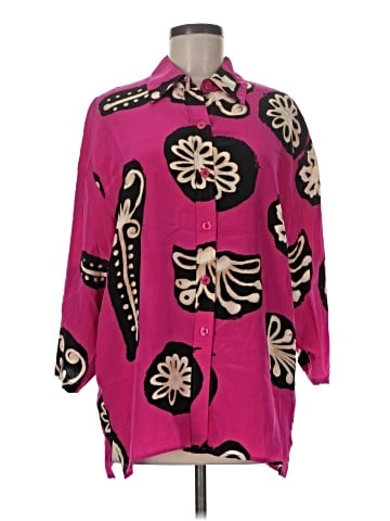 Diane von Furstenberg 3/4 Sleeve Silk Top (view 1)