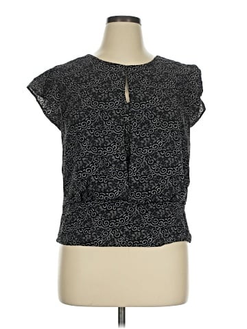 Ann Taylor Factory Short Sleeve Blouse (view 1)