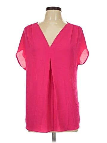 INC International Concepts Short Sleeve Blouse (view 1)