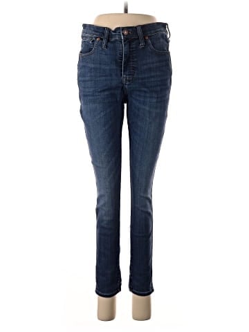 Madewell Petite 10" High-Rise Skinny Jeans in Danny Wash: TENCEL&trade; Denim Edition (view 1)