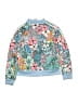 Adidas 100% Polyester Tropical Blue Track Jacket Size 10 - 12 - photo 2