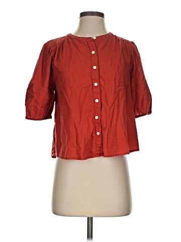 a.n.a. A New Approach Short Sleeve Blouse (view 1)
