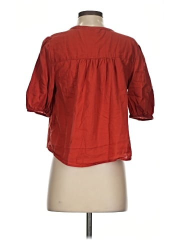 a.n.a. A New Approach Short Sleeve Blouse (view 2)