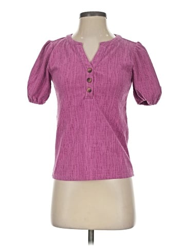 Ann Taylor LOFT Outlet Short Sleeve Blouse (view 1)
