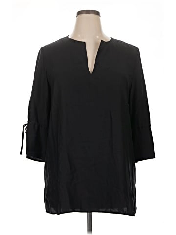 Lafayette 148 New York 3/4 Sleeve Silk Top (view 1)