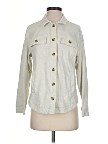 Madewell Brushed Knit Shirt-Jacket (view 1)