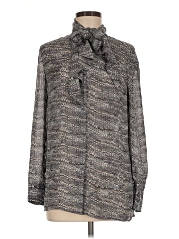Tory Burch Long Sleeve Silk Top (view 1)