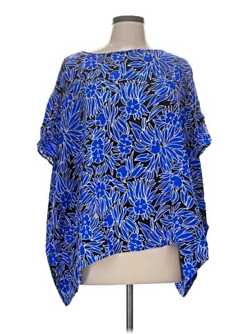Diane von Furstenberg Short Sleeve Silk Top (view 1)