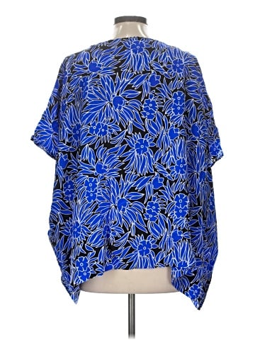 Diane von Furstenberg Short Sleeve Silk Top (view 2)