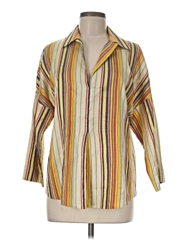 Akris Punto 3/4 Sleeve Silk Top (view 1)