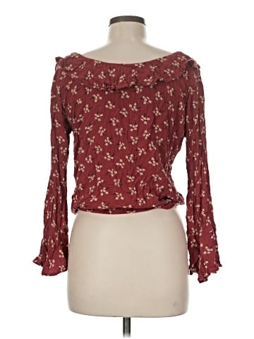 American Eagle Outfitters Long Sleeve Blouse (view 2)
