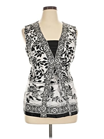 JM Collection Sleeveless Blouse (view 1)