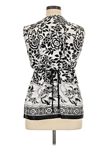 JM Collection Sleeveless Blouse (view 2)