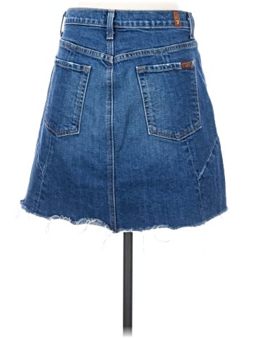 7 For All Mankind Denim Skirt (view 2)