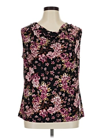 Black Label by Evan Picone Sleeveless Blouse (view 1)