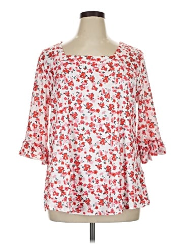 Poetsky 3/4 Sleeve Blouse (view 1)