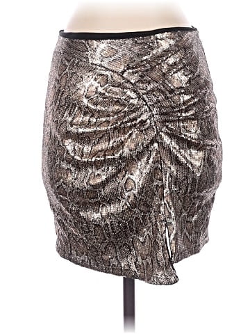 Zara Basic Faux Leather Skirt (view 1)