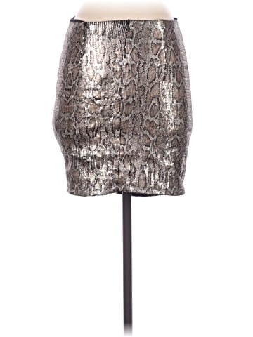Zara Basic Faux Leather Skirt (view 2)