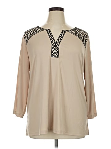 Susan Graver 3/4 Sleeve Blouse (view 1)