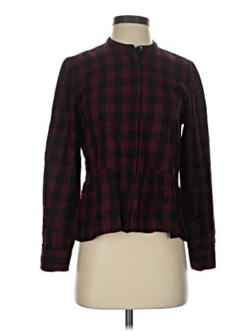 Madewell Lakeside Peplum Shirt in Buffalo Check (view 1)